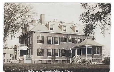 Milford Hospital Milford Massachusetts Old Real Photo Postcard • $8