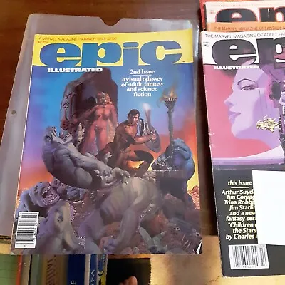 EPIC ILLUSTRATED COMICS LOT OF 24 GOOD CONDITION 2nd ISSUE AND LAST ISSUE 81-86 • $290