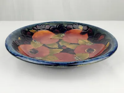 Moorcroft Art Pottery Bowl Pomegranate Design - 8.75  Diameter 1 3/8  Tall • $599.99