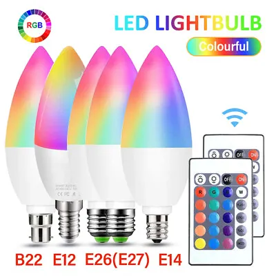 Tuya Zigbee E14 Smart LED Light Bulb RGB+CCT Candle Lamp With Alexa Google UK! • $3.78