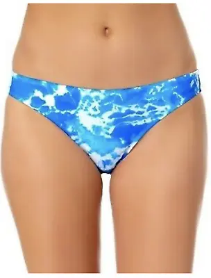 CALIFORNIA WAVES Juniors Acid Wash Hipster Bikini Bottoms L Large Swimwear • £12.05