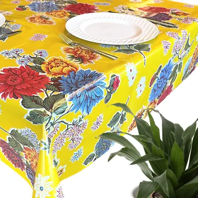 Mexican Oilcloth Tablecloth - Vinyl Tablecloths | Outdoor Tablecloth | Plastic T • $52.56