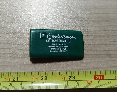 Vintage Goodwrench Carfagno Chevrolet Norristown PA Advertising Money Clip • $19.99