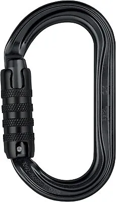 Petzl OK Triact Lock Climbing Carabiner Karabiner Symmetric M33A TLN Black • $34.99