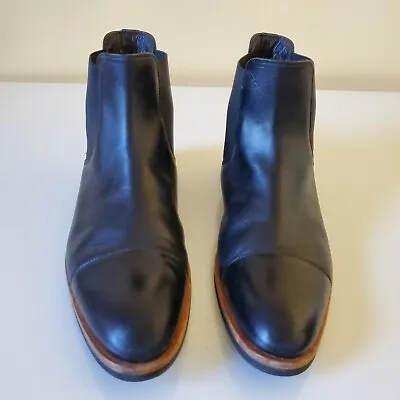 $94.95 • Buy Bruno Magli Black Leather Chelsea Boot Mens Shoes Size 9.5M Made In Italy