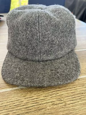 Vintage Polyester Wool Cap Winter Cap Gray Mens Size Large Elmer Fudd Pea Hat • $13.99
