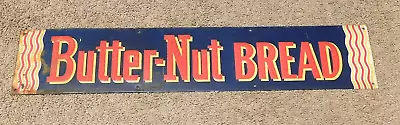 Vintage Original 5.5  X 27  BUTTER - NUT BREAD SIGN  1940's Or 1950's • $75