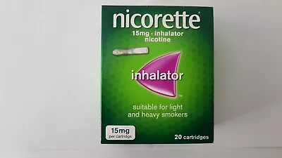 £21.95 • Buy Nicorette Inhalator 15mg X 20 Cartridges. ( Stop Smoking Aid ) No Mouthpiece.