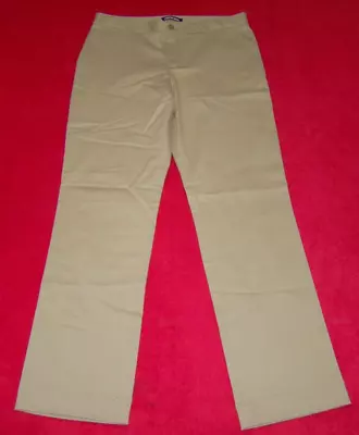 NWOT Lands' End Girls Size 16 Khaki Flat Front Chino School Uniform Pants • $6.99