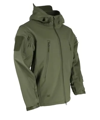 BRITISH ARMY / MILITARY  STYLE PATRIOT SOFT SHELL JACKET In OLIVE GREEN • $41.68
