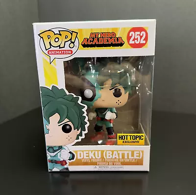 Funko Pop Deku (Battle) My Hero Academia Hot Topic Exclusive Vinyl Figure #252 • $9.17