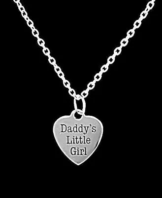 Daddy's Little Girl Necklace Heart Christmas Gift Daughter Gift For Her • $19.99