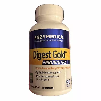 Enzymedica Digest Gold + Probiotics 90 Caps {Exp:02/2025+} • $19.94