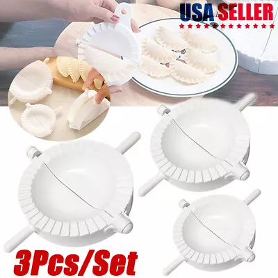 3Pcs/set Dumpling DIY Maker Mould Dough Press Meat Pie Pastry Empanada Mold Tool • $7.99