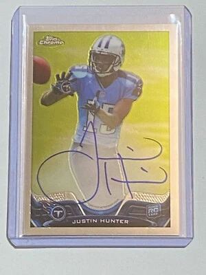 $3.99 • Buy 🏈 2013 Topps Chrome Football Rookie Auto #18 Justin HUNTER  🏈
