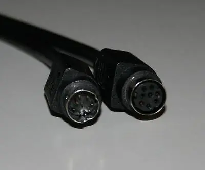  Mini Din Minidin 8 Pin MF Black Extension 6 Ft Cable • $7.99