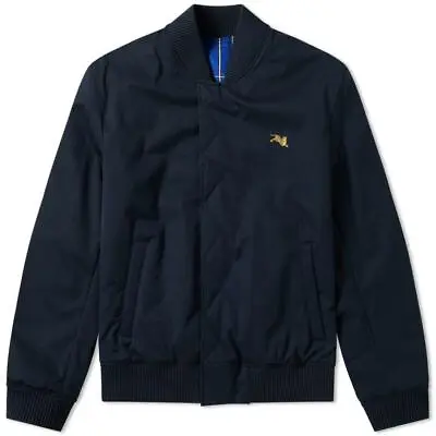 £227.50 • Buy Kenzo Jumping Tiger Crest Logo Reversible Bomber Jacket Midnight Blue 