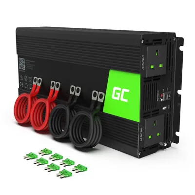 £109.95 • Buy Green Cell® Car Power Inverter Converter 12V To 230V 2000W/4000W 
