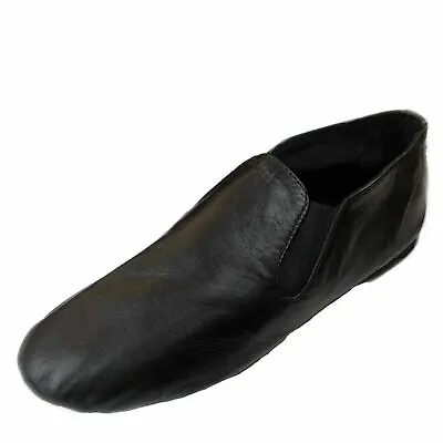 Slip On Split Sole Neoprene Jazz Shoes Split Sole Dance Shoes Black Tan Irish 02 • £10.19
