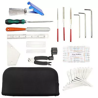 Guitar Care Cleaning  Tools Kit Luthier Setup Maintenance Tools Set B7L5 • $32.59