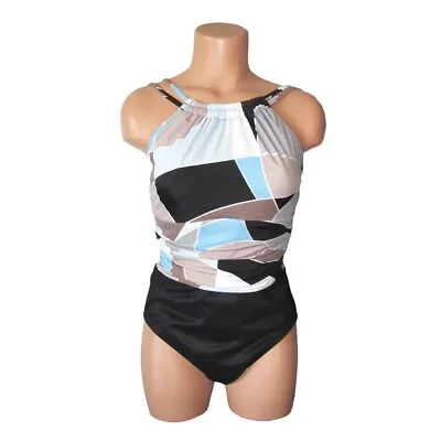 Miraclesuit Women's High Neck One Piece Slimming Swimsuit Multi-Color Size S • $35.99