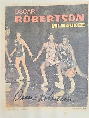 (Autographed)Oscar Robertson Basketball Player No. 6 Of 24 Series T.C.G. • $300