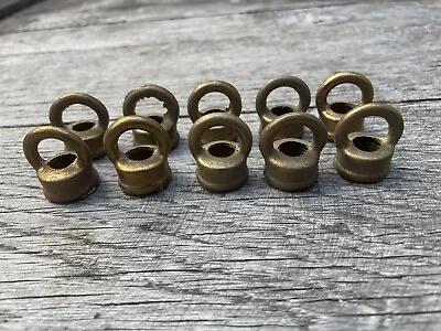$14.99 • Buy Lot (10) Vintage Antique Deco Brass Bronze Lamp Chandelier Loop Parts