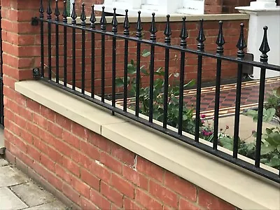 Low Wall Steel Railings Metal Fencing  Made To Order • £30