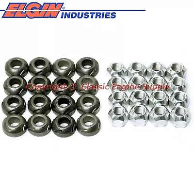 Rocker Arm Grooved Pivot Ball & Lock Nut Set Fits Sb Chevy 400 350 327 305 283 • $24.09