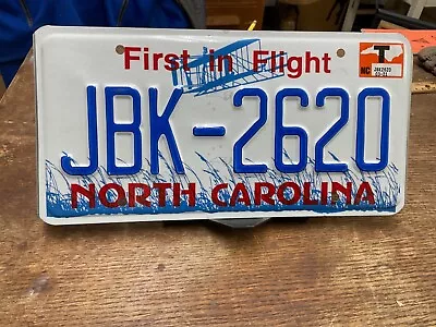 License Plate Tag North Carolina NC JBK 2620 2021 First In Flight Rustic USA • $9.25