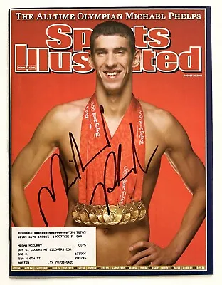 MICHAEL PHELPS  Signed SI Autograph Proof COA • $375