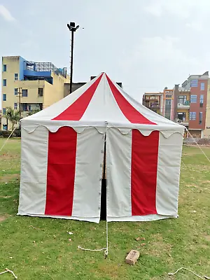 WEEKEND SALE Medieval 3X3 M SQUARE RED&WHITE Functional Water Proof Camping Tent • $809.99