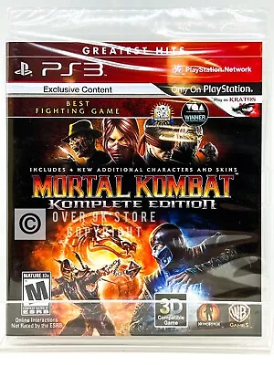 Mortal Kombat Komplete Edition - PS3 - Brand New | Factory Sealed • $43.99