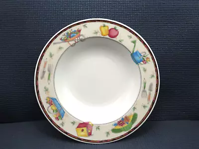 Mikasa Dinnerware Country Garden Pattern Rimmed Soup Bowl 9 3/8  • $4.95
