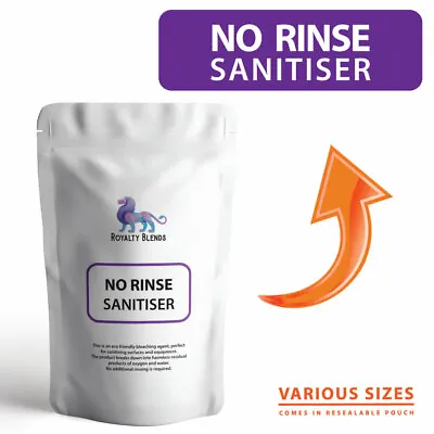 NO RINSE Sanitiser For Homebrew Of Beer Cider & Wine - Steriliser Cleaner • £4.99