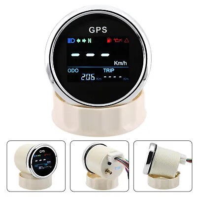 52mm Digital GPS Speedometer Odometer Trip Meter Adjustable For Boat Yacht Car   • $59.92