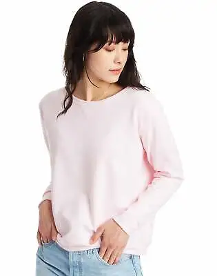 $12.50 • Buy Women's Crewneck Sweatshirt Hanes ComfortSoft EcoSmart Fleece Ribbed Hem Cuffs