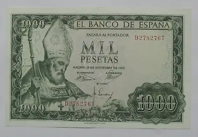 ZALDI2010 - Spain 1000 Pesetas Of 1965 Good Condition • £21.67