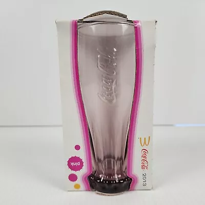 McDonald's Coca Cola Pink Glass 2013 McDonalds Limited Edition • $6.42