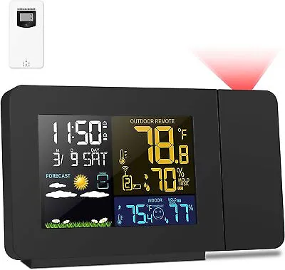 Radio Control(Official 2023MSF UK Version)Kalawen Projection Alarm Clock With O • £28