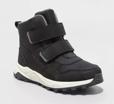 Boys' Arrow Hiker Winter Boots Jet Black - All In Motion - SIZE 2 • $17.79