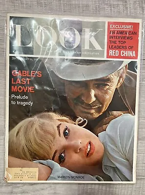 LOOK Magazine January 31 1961 Marilyn Monroe And Clark Gable Cover • $50