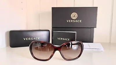 Designer Versace 4172-b Tortoise Sunglasses Made In Italy • $250