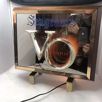 Vintage Seagram's VO Cash Register Infinity￼ Mirror￼ Light Sign Display ￼bar • $49