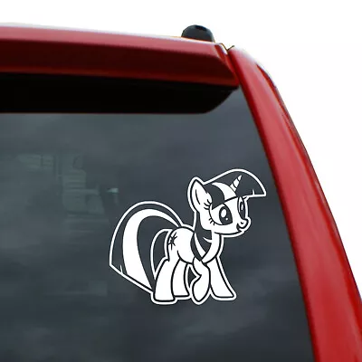 My Little Pony / Twilight Sparkle Vinyl Decal | Color: White | 5  Tall • $4.99