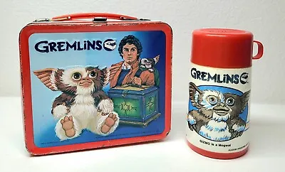 Vintage 1984 GREMLINS Metal Lunchbox With Thermos By Aladdin • $79.99