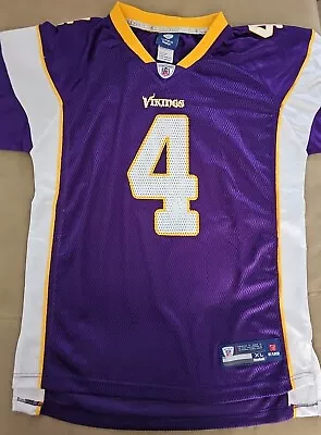 Minnesota Vikings Brett Favre Reebok On Field Replica Jersey Youth Xl 18-20 Nwt • $19.99