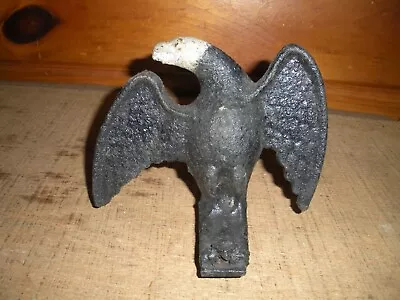 $100 • Buy Vintage Cast Iron Eagle Finial Snow Bird 1800's Original Paint