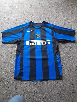 Inter Milan 2005/06 Home Shirt - Medium - Original Nike Shirt (Very Good) • £40