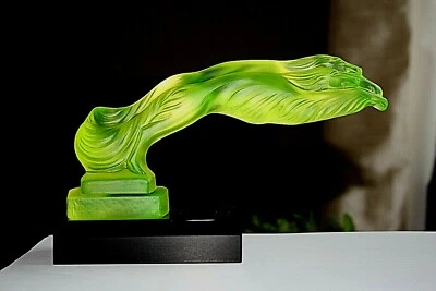 £82.95 • Buy Art Deco Glass Car Mascot - Hood Ornament   Greyhounds 